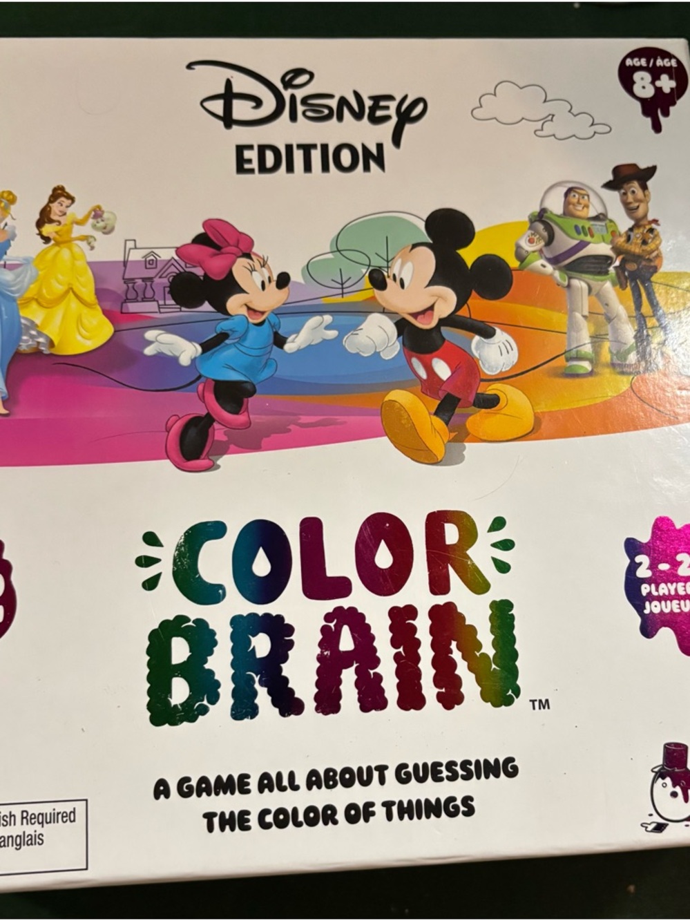 Disney Edition Color Brain Board Game - Colorful Box Art